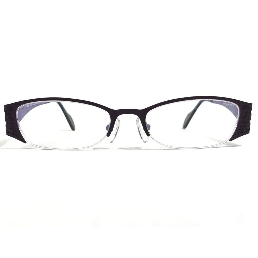 Iyoko-Inyake Eyeglasses Frames IY580 Col. 144 Purple Rectangular 52-18-140